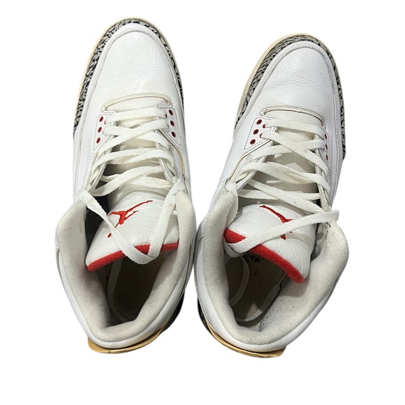 Air Jordan Retro III White Cement Sneakers 2011 size 13 - Picture 4 of 12